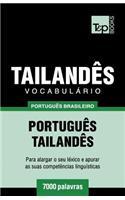 Vocabulário Português Brasileiro-Tailandês - 7000 palavras: (174 Brazilian Portuguese Collection)