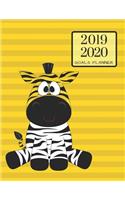 2019 2020 Safari Zebra 15 Months Daily Planner: Academic Hourly Organizer in 15 Minute Interval; Appointment Calendar with Address Book & Note Section; Monthly & Weekly Goals Journal with Quotes
