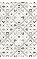 Dog Pattern - Paws Square: Blank Lined Notebook for Dog Lovers and Pet Owners