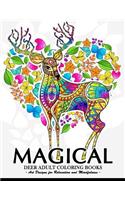 Magical Deer Adults Coloring Book