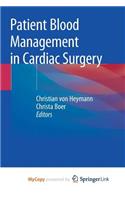 Patient Blood Management in Cardiac Surgery