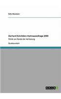 Gerhard Schröders Vertrauensfrage 2005: Politik am Rande der Verfassung