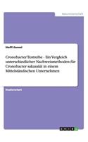 Cronobacter Testreihe - Ein Vergleich unterschiedlicher Nachweismethoden für Cronobacter sakazakii in einem Mittelständischen Unternehmen