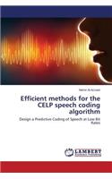 Efficient methods for the CELP speech coding algorithm