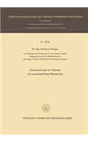 Untersuchung von Netzen mit veränderlichen Elementen: (Forschungsberichte des Landes Nordrhein-Westfalen)