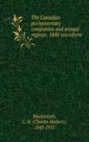 THE CANADIAN PARLIAMENTARY COMPANION AN