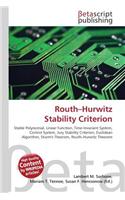 Routh-Hurwitz Stability Criterion