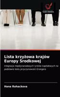 Lista krzyżowa krajów Europy Środkowej