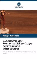 Analyse des Kontextualitätsprinzips bei Frege und Wittgenstein