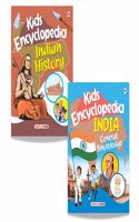 Kids Encyclopedia (Illustrated) - Indian History and India General Knowledge (Set of 2 Books) - General Knowledge - Knowledge Book for Kids - Age 6+