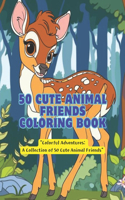 50 Animal Babies Coloring Book