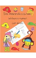 Sto imparando a scrivere lettere e numeri con pirati