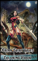 Grimm Fairy Tales coloring book: Anxiety Grimm Fairy Tales Coloring Books For Adults And Kids