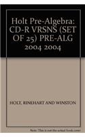 CD-R Vrsns (Set of 25) Pre-Alg 2004