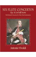 Six Flute Concertos, Op. 10, in Full Score