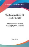 Foundations Of Mathematics: A Contribution To The Philosophy Of Geometry
