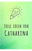 Tolle Ideen von Catharina: Kariertes Notizbuch mit 5x5 Karomuster für deinen Vornamen