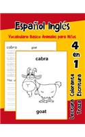 Español Inglés Vocabulario Basico Animales para Niños