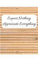 Expect Nothing Appreciate Everything