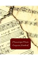 Manuscript Music Composer Notebook