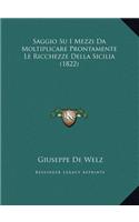 Saggio Su I Mezzi Da Moltiplicare Prontamente Le Ricchezze Della Sicilia (1822)