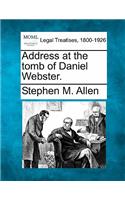 Address at the Tomb of Daniel Webster.