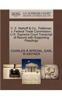 C. E. Niehoff & Co., Petitioner, V. Federal Trade Commission. U.S. Supreme Court Transcript of Record with Supporting Pleadings