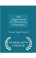 The Application of Efficiency Principles - Scholar's Choice Edition