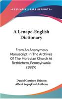 A Lenape-English Dictionary
