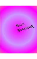 Math Notebook: Pink Plush