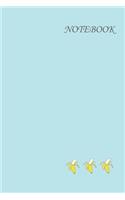 Pastel Blue Banana Notebook