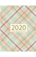 2020 Academic Planner Weekly And Monthly: Jan 1, 2020 to Dec 31, 2020: Calendar Schedule Organizer and Journal Notebook With Inspirational Quotes And Gingham Cover