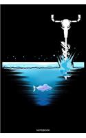 Notebook: Notizbuch für Angler I Notiere deine Fänge I Eisangeln Fischer Geschenk Opa Reisetagebuch für den Angelurlaub und Barsch Angelausflug Tagebuch Angel