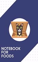 Notebook for Foods: Dotted Journal with Cat in a pizza box Design - Cool Gift for a friend or family who loves pet presents! - 6x9" - 180 White dotted pages - You Can U