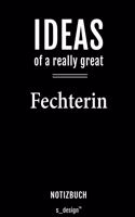 Notizbuch für Fechter / Fechterin: Originelle Geschenk-Idee [120 Seiten liniertes blanko Papier]