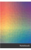Notebook: Color, Triangle, Geometric, Textured Notebook / Journal / Diary / Composition book - 6 x 9 inches (15,24 x 22,86 cm), 150 pages, glossy finish.