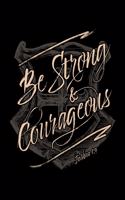 Be Strong and Courageous Joshua 1: 9: 7 Blank Chord DiagramS - Seven 6-Line Staves - 120 Pages - 8 in x 10 in - 20.32 CM x 25.4 cm