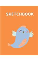 Sketchbook: A Cute Fish Kawaii Sketchbook for Kids: 100 Pages of 8.5" x 11" Large Blank Paper for Drawing, Doodling Painting or Sketching