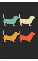 Basset Hound Notebook - Retro Basset Hound Journal - Vintage Basset Hound Diary
