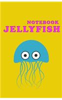 Jellyfish Notebook: Notebook - A5 Lined Notebook, Cream paper, 5.5 x 8.5 inches, 100 pages (50 sheets)