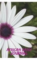 African Daisy Journal (150 pages): 6x9 Blank Unruled (Spanish Flowers Notebook A5 Unlined with Corner Motif)(10 Spanish Flowers)