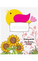 Primary Journal Draw and Write Story Paper: Writing Journal for Kids, 150 Pages 8 X 10 Inch, Unruled Top, Ruled Bottom Half, Primary Composition Notebook, Kindergarten to Early Childhood
