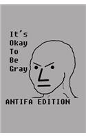 It's Okay to Be Gray: Antifa Edition: Notebook, Framed Pages