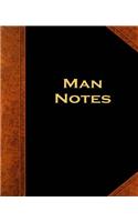 Man Notes Composition Books For Men Vintage Style