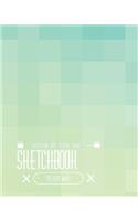 Sketchbook: Mosaic color block: Book: 120 Pages of 8" x 10" Blank Paper for Drawing, Doodling or Sketching (Sketchbooks)