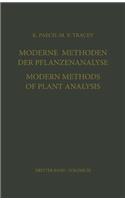 Moderne Methoden der Pflanzenanalyse / Modern Methods of Plant Analysis