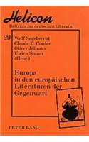 Europa in Den Europaeischen Literaturen Der Gegenwart