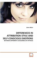 Differences in Attribution Style and Self-Conscious Emotions