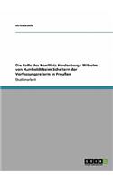 Rolle des Konflikts Hardenberg - Wilhelm von Humboldt beim Scheitern der Verfassungsreform in Preußen