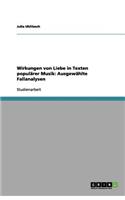 Wirkungen von Liebe in Texten populärer Musik
